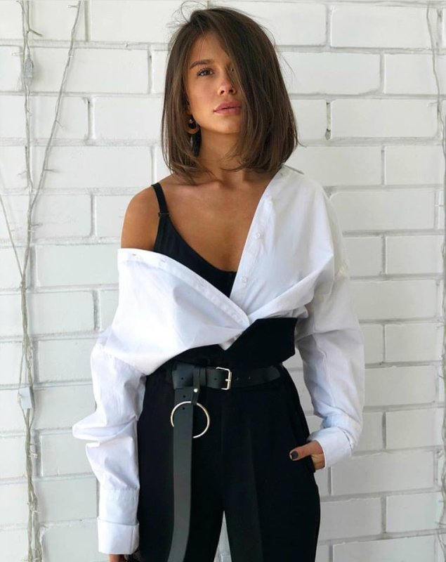 Дамски еластичен  панталон с висока талия 