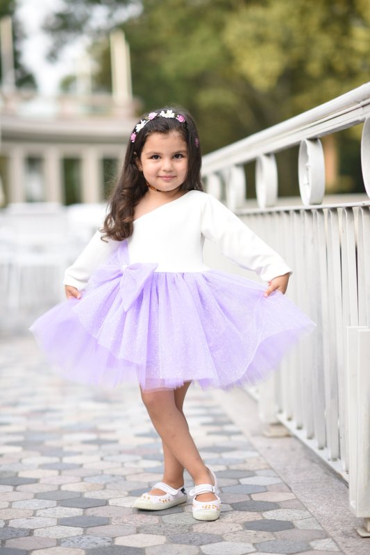 Комплект еднакви рокли за майка и дъщеря с тюл и панделка