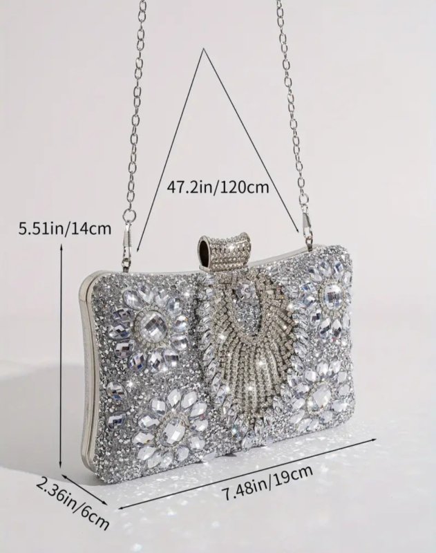 Вечерна чанта с камъни