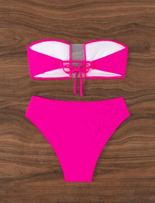 Розов бански комплект 