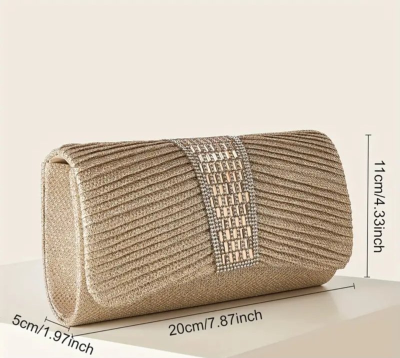 Вечерна чанта в златисто