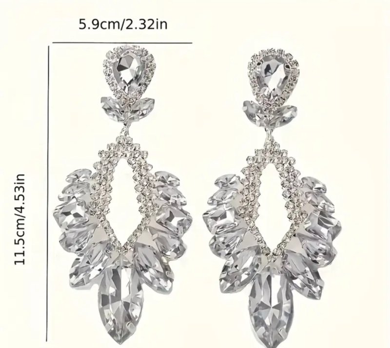 Големи обеци с камъни