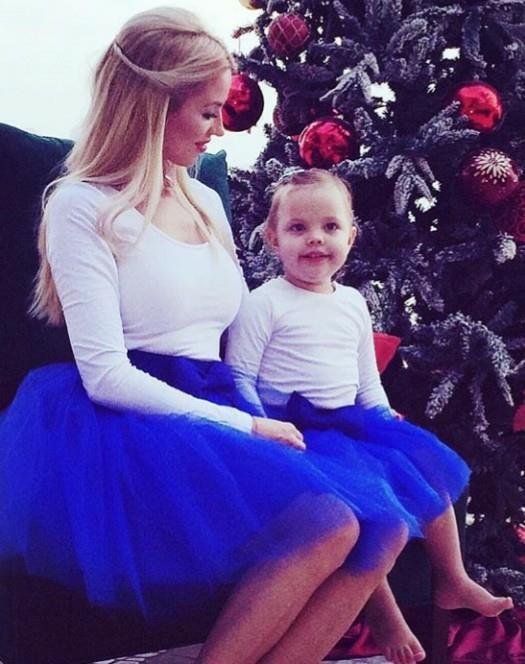 Комплект еднакви поли за майка и дъщеря от тюл в различни цветове