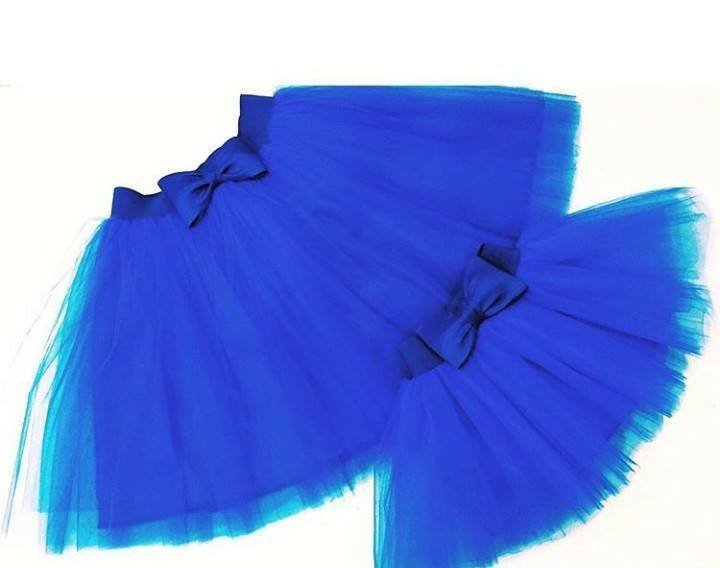 Комплект еднакви поли за майка и дъщеря от тюл в различни цветове