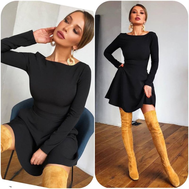 Дамска разкроена рокля