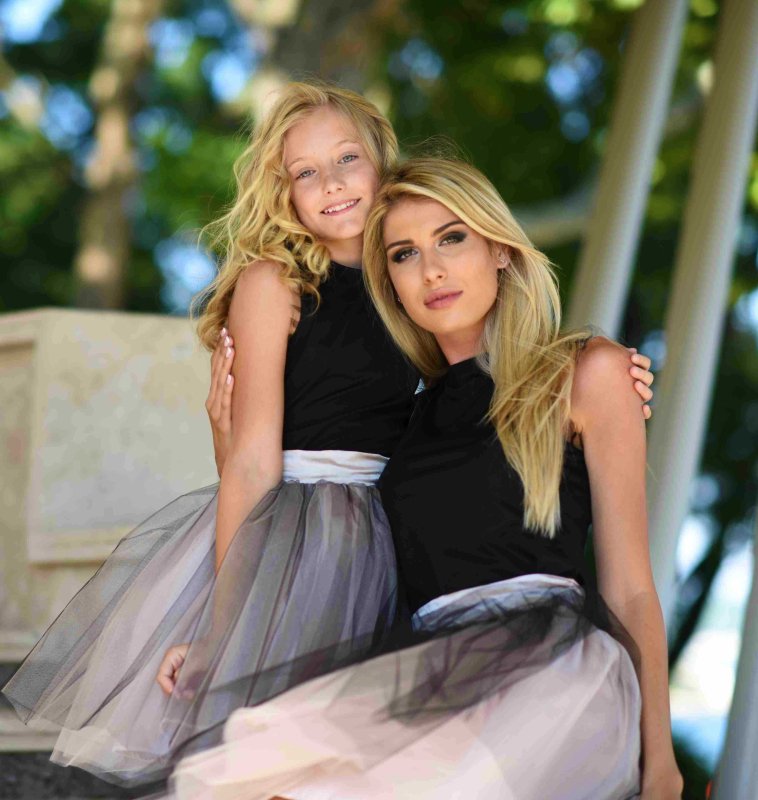 Детски комплект пола от тюл и потник