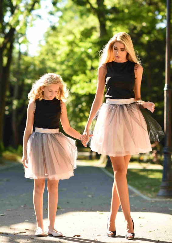 Детски комплект пола от тюл и потник