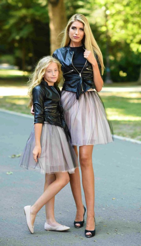 Детски комплект пола от тюл и потник