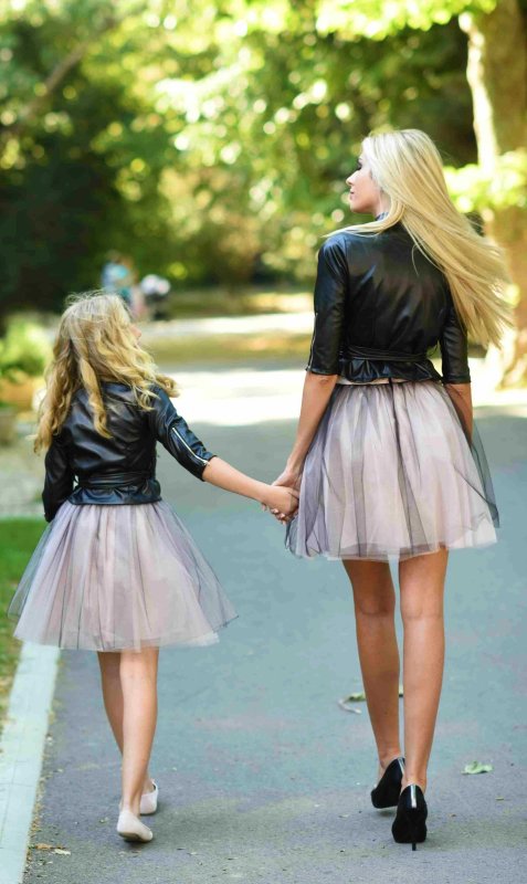 Детски комплект пола от тюл и потник