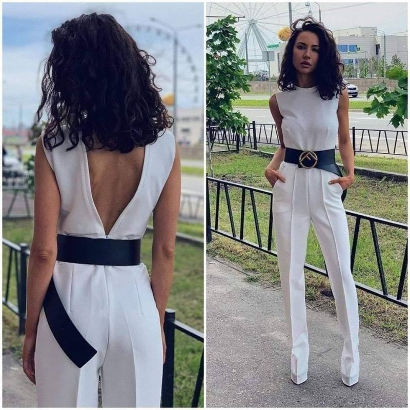 Гащеризон с деколте на гърба