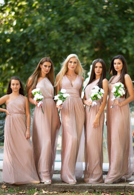 Дълги разкроени рокли  солей