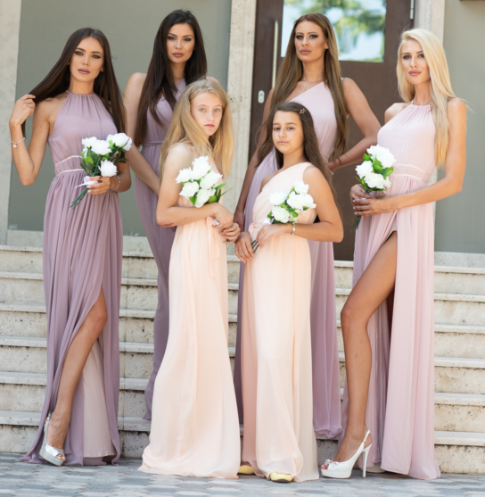 Шифонени рокли за шаферки